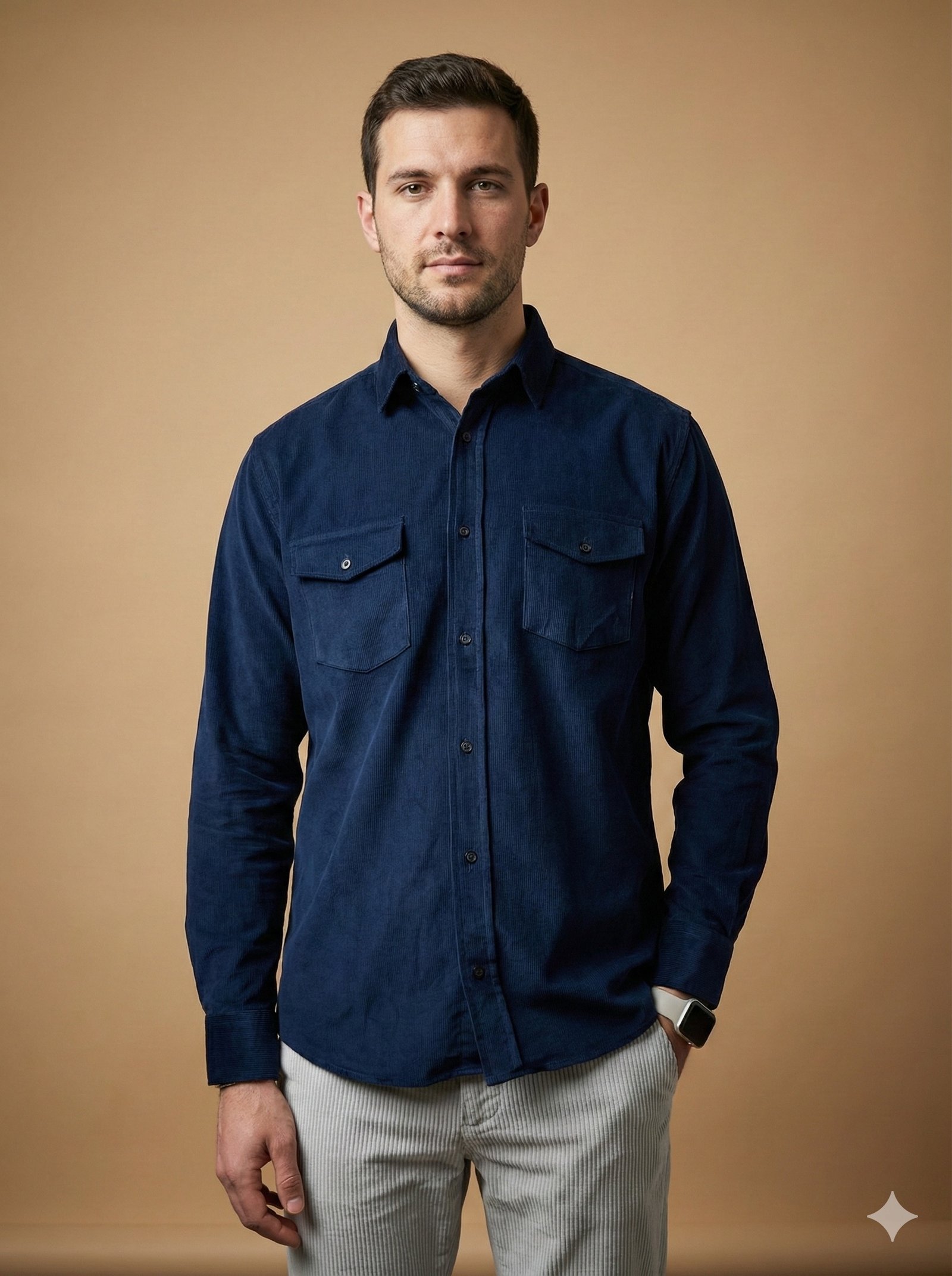 lacivert cep kapaklı kadife gömlek lacivert cep kapaklı kadife gömlek