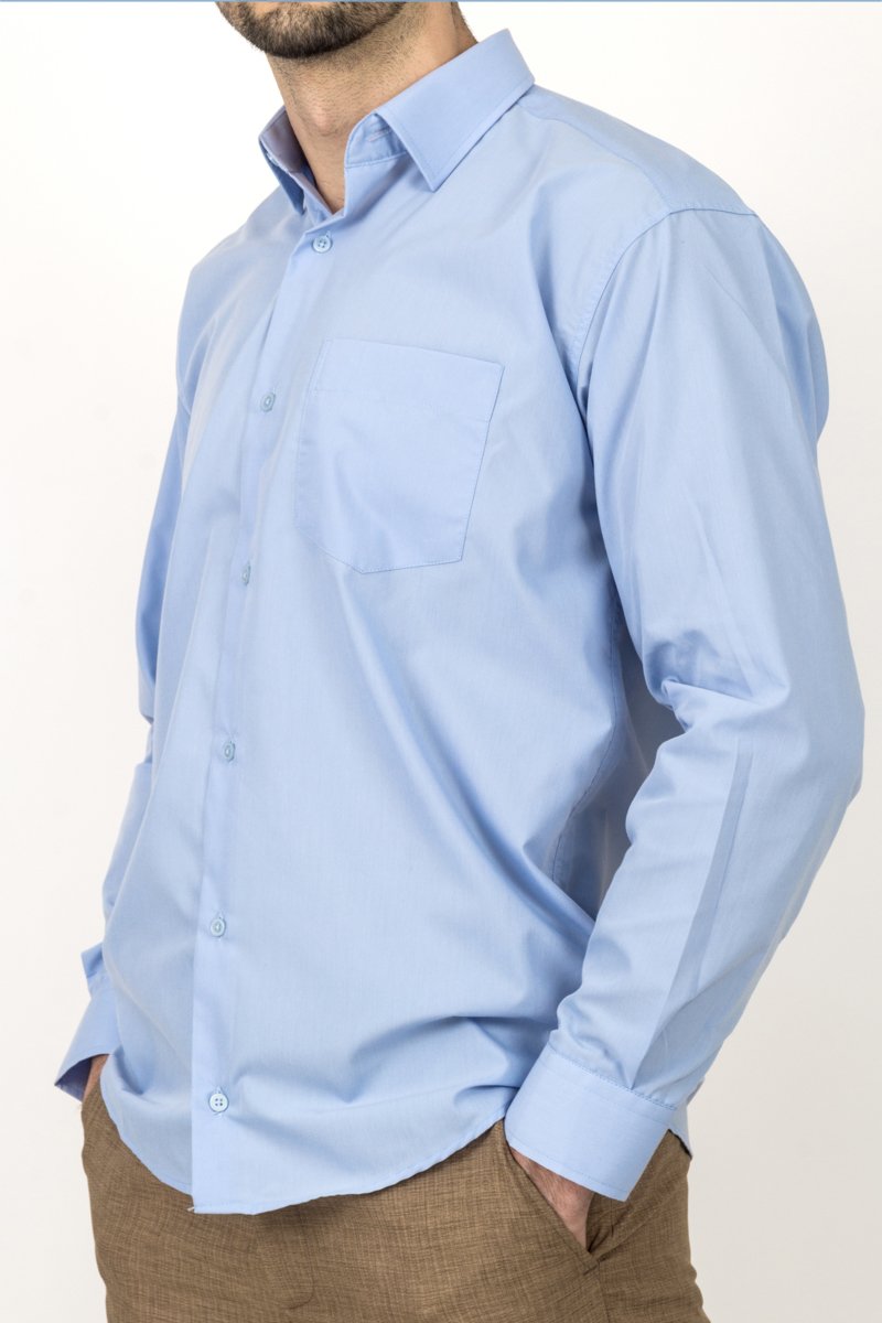 buz mavi klasik kesim uzun kollu gömlek (kopya) buz mavi klasik kesim uzun kollu gömlek (kopya)