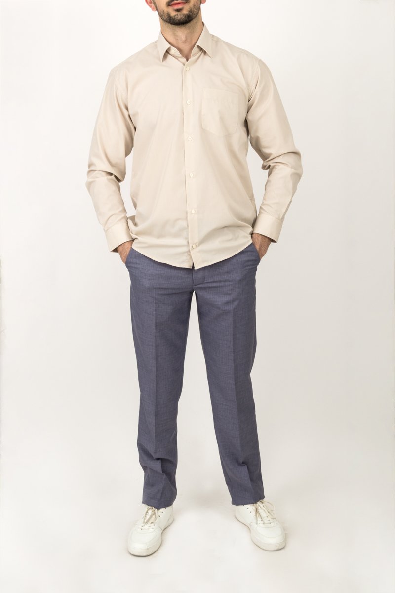 bej klasik kesim uzun kollu gömlek bej klasik kesim uzun kollu gömlek